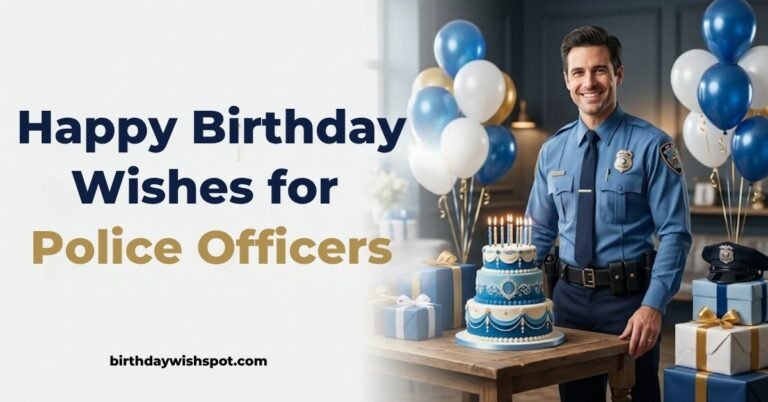 100+ Birthday Wishes for Police Officer Heartfelt & Respectful