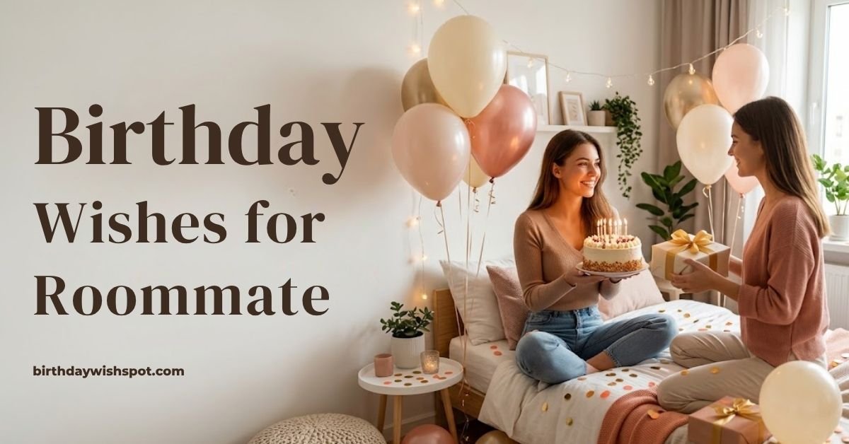 Birthday Wishes for Roommate Heartfelt & Funny Messages