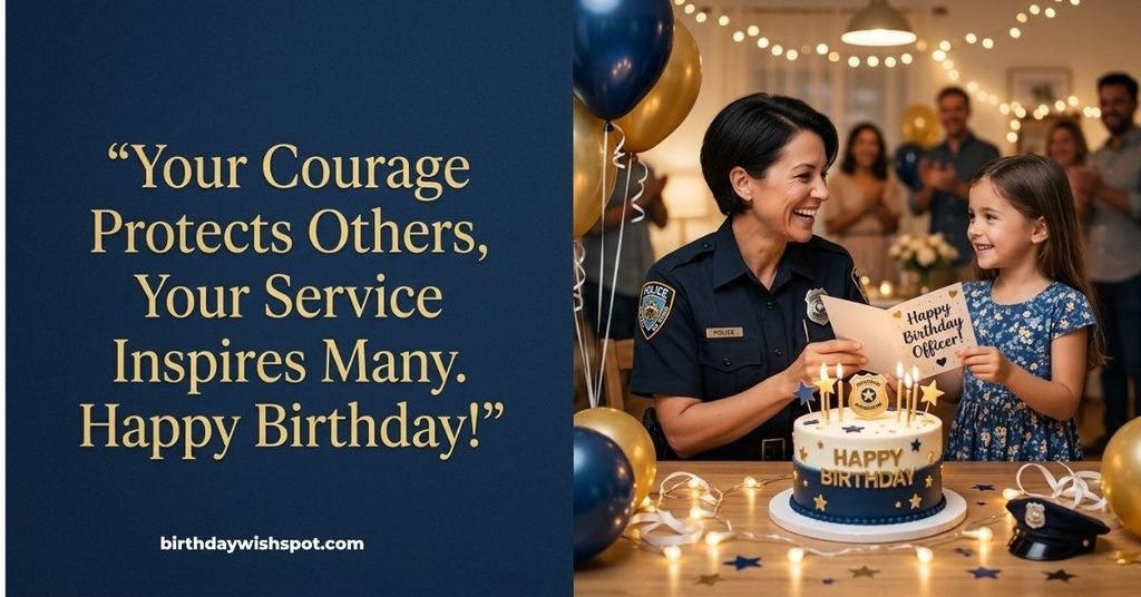 Birthday Wishes to Police Officer Quotes for a Special Birthday