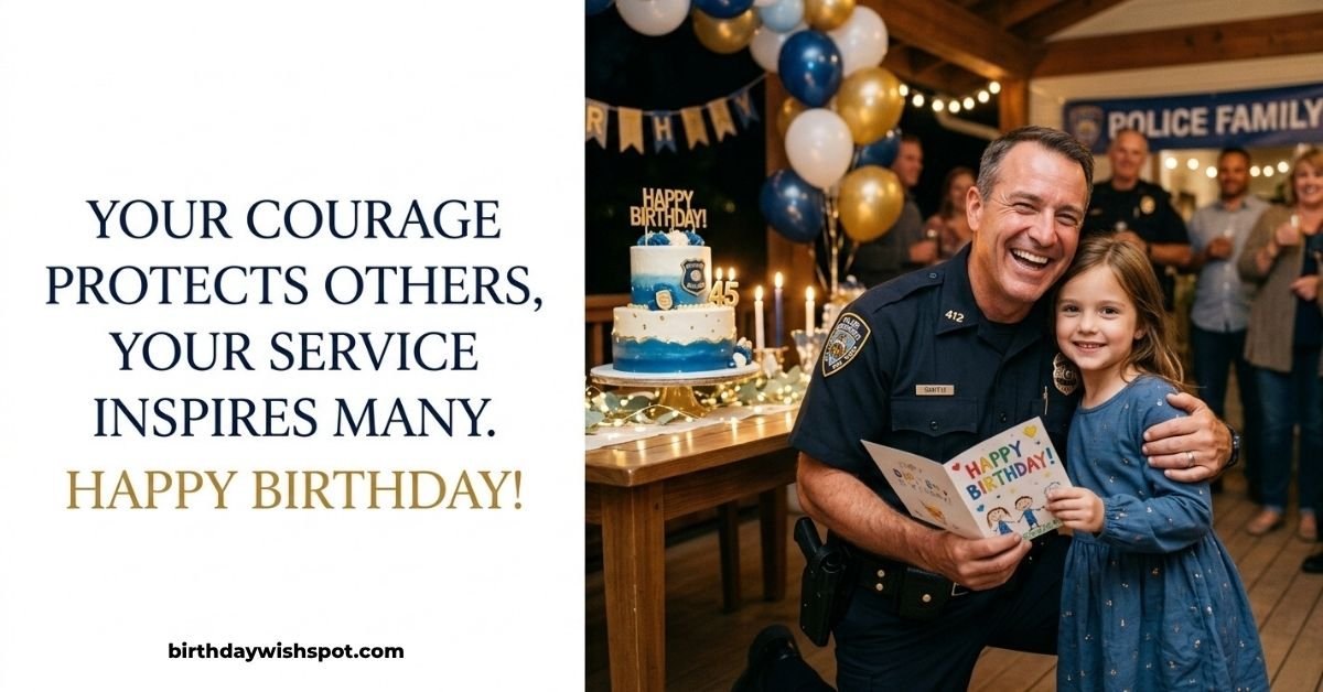 Police Birthday Wishes: Honoring a Dedicated Officer
