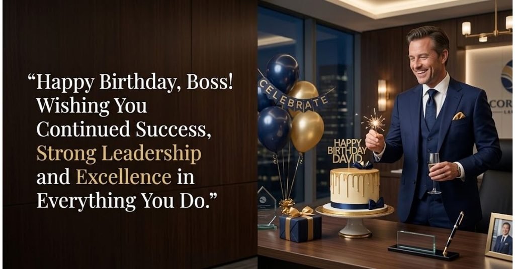 Professional Birthday Wishes for Boss Respectful Office Messages