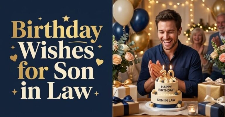 100+ Sweet & Heartfelt Birthday Wishes for Son in Law