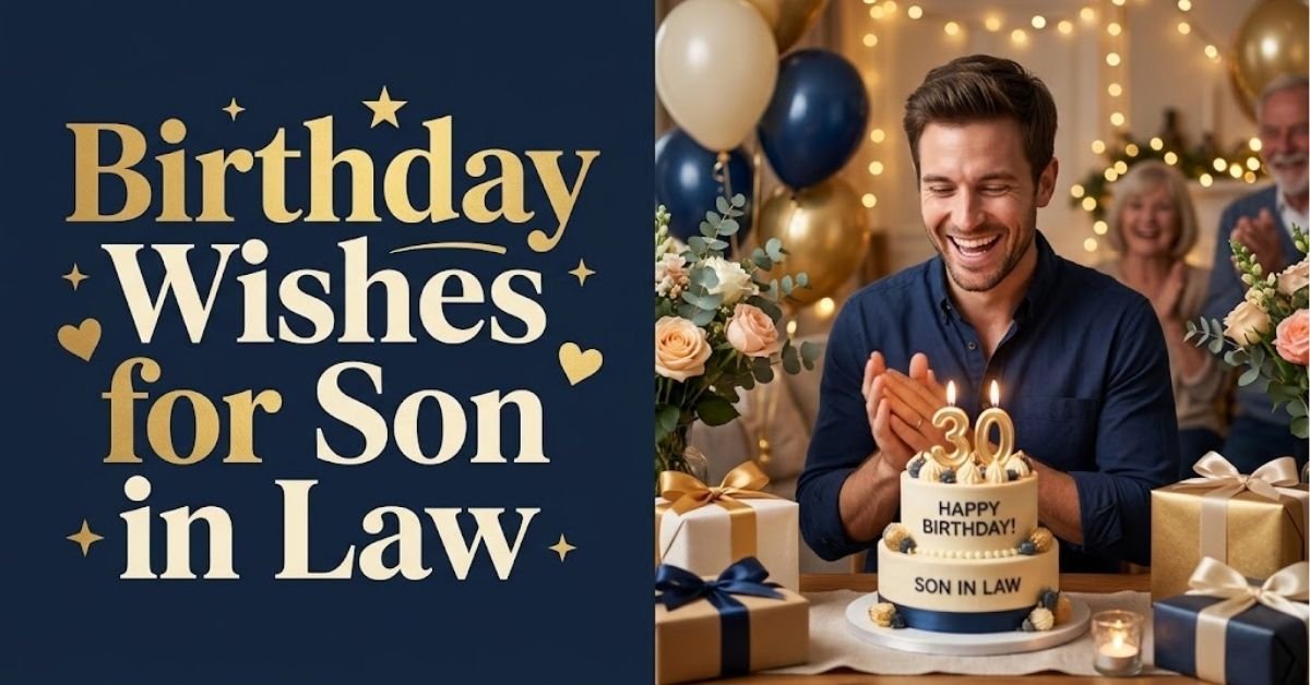 100+ Sweet & Heartfelt Birthday Wishes for Son in Law