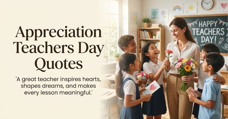 150+ Appreciation Teachers Day Quotes Heartfelt & Thankful