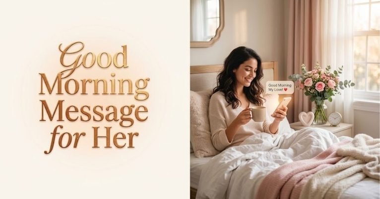 300+ Sweet & Romantic Lovely Good Morning Messages for Her