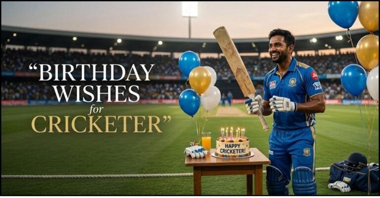 75+ Heartfelt Birthday Wishes for Cricketer to Share