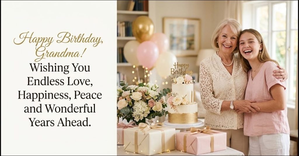 Birthday Wishes for Grandmother in English Beautiful Messages