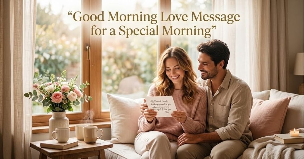 Good Morning Love Message for a Special Morning