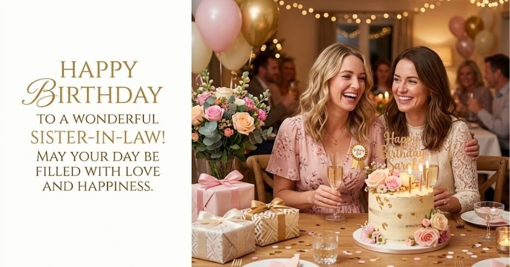 Short Birthday Wishes for Sister-in-Law to Make Her Smile