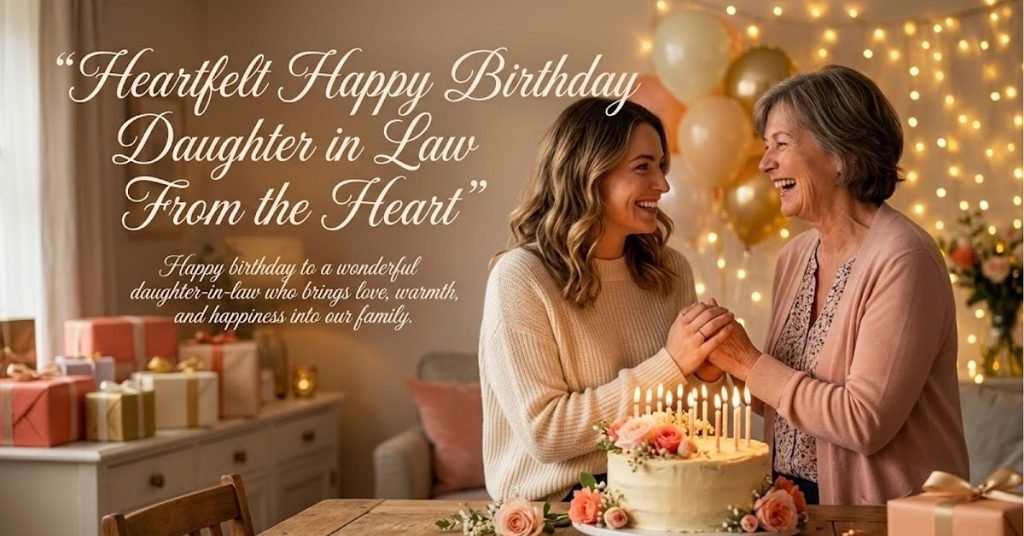 Touching Birthday Wishes for Daughter in Law to Make Her Smile