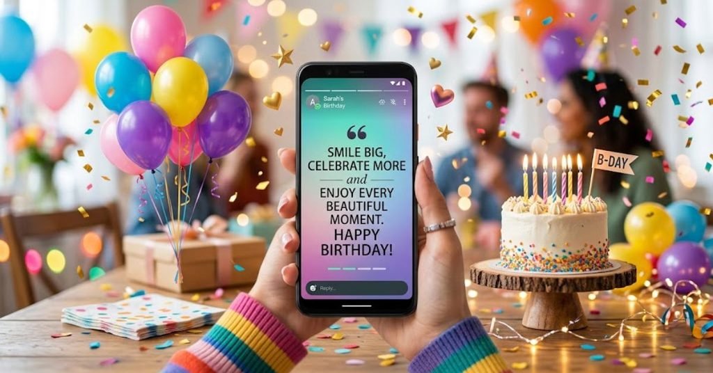 WhatsApp Birthday Status & Caption Ideas